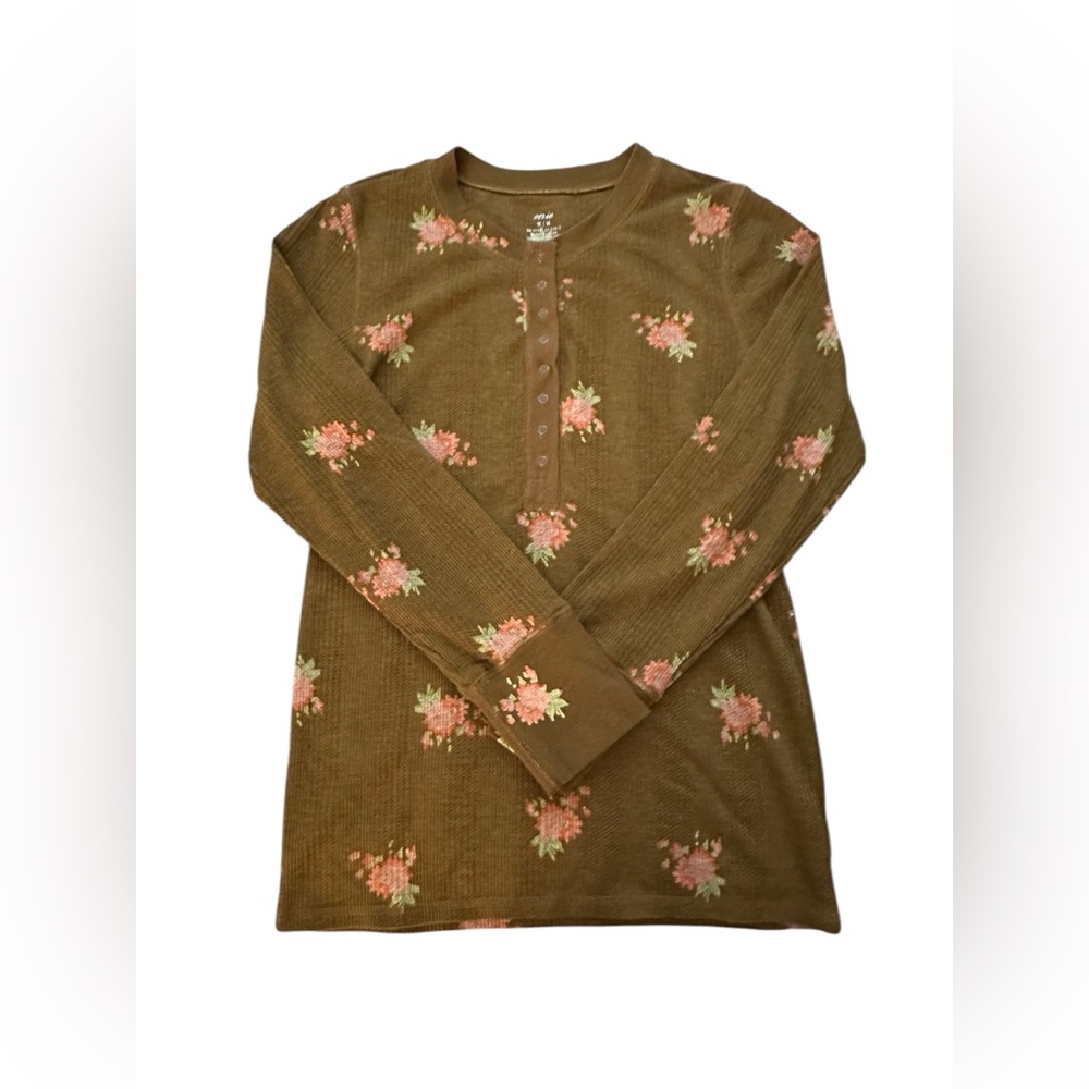 Aerie Thermal Floral Top